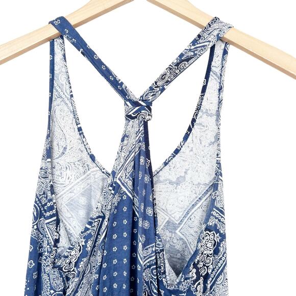 Lauren Ralph Lauren Blue Printed Dress Sz M - Picture 5 of 6